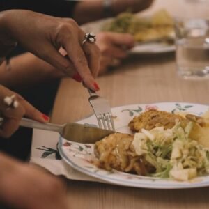 Local Home dining in the faroe islands.