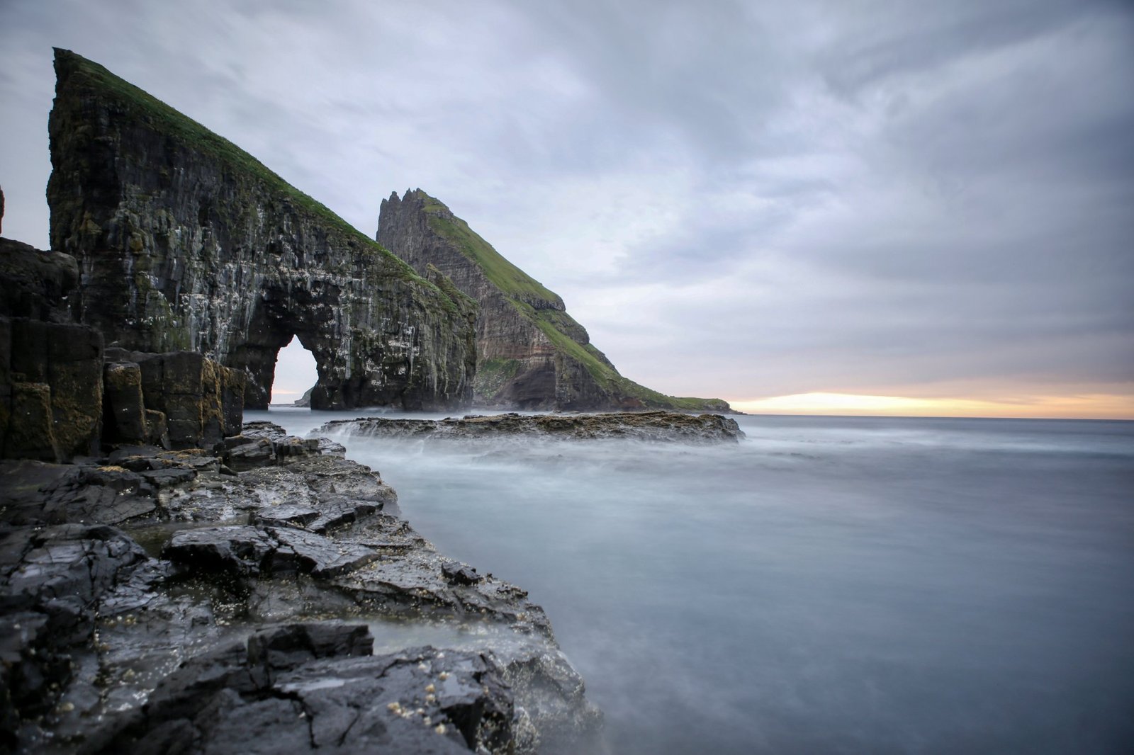 Drangarnir sea stacks in the Faroe Islands